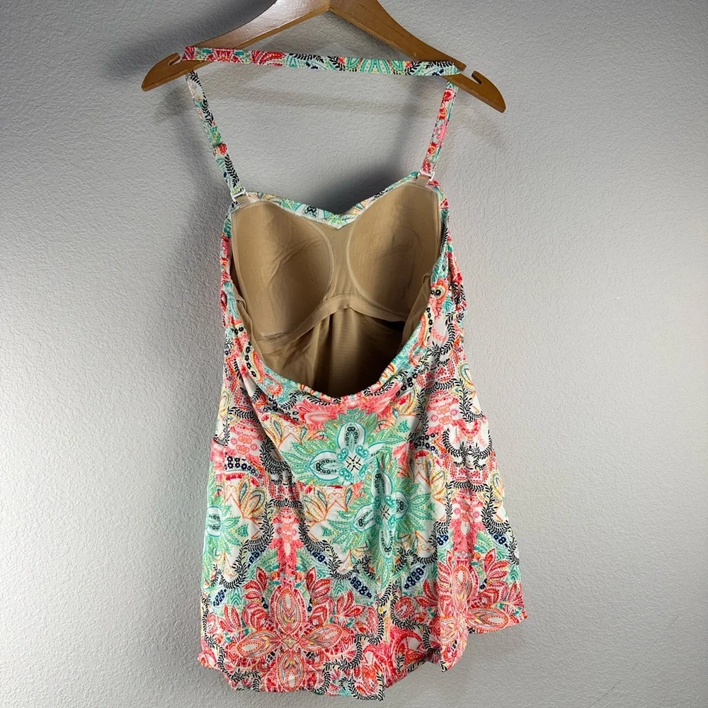 Cacique Paisley Swim‎ Dress Sz 18